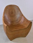 Oggetti Showtime Laminated Rattan   Coco Twig Regal Accent Chair