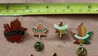 Lot Of 6 Canada Maple Leaf Travel Souvenir Jacket Lapel Pin