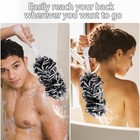 2pack Back Scrubber For Shower Dualsided Loofah On A Stick As Shower Brush Exfol