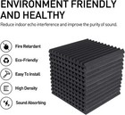 96pcs Acoustic Foam Sound Proof Panels Studio Acoustic Treatment Sound Absorbing