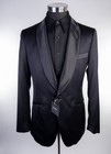 Indochino 2-pcs Wool - Cashmere Black Tuxedo Shawl Lapel Suit Sz 40l Pants 36x33