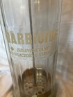 Vintage King Research Barbicide Disinfectant Glass Jar Container Salon Barber