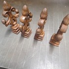 4 Antique Cast Iron Fence gate 4 5  Finials Primitive Rustic Farmhouse Decor  4 
