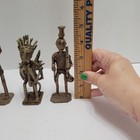 Lot Of 3 Antique African Brass Figurative Akan Ashanti Gold Weights Tribal