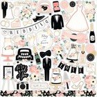 Echo Park Wedding Collection Kit 12 x12  Paper Stickers Made In Usa Scrapbooking