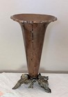 Vintage Copper Trumpet Vase Art Nouveau Art Deco Brass Or Bronze 