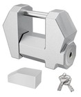Trailer Tongue Coupler Lock  Dia 1 4    Extra Wide 1 2   Span  Latch Silver