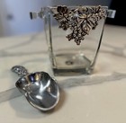Arthur Court Glass Ice Bucket   Scoop Grapes Vines Aluminum Made In France