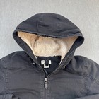 Ariat Jacket Womens Small Black Full Zip Sherpa Lined Hooded Western Rodeo Coat