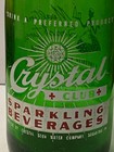 Rare Vintage 1950s Crystal Club Acl Green 7oz Bottle Sparkling Diamond Logo 