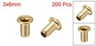Hollow Rivet 3mm X 6mm Through Hole Copper Grommets Circuit Board Pcb 200pcs