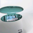 Vintage 1960s Singer Button Holer Sewing Machine Attachment In Green Case 13a