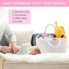 Diaper Caddy Nursery Storage Organizer Basket For Changing Table Cotton