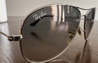 Vintage Ray-ban Aviator Light Blue Gradient Lens   58 - 14   Made In Italy