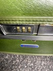 Vtg American Tourister  escort  Green Hardshell Cosmetic Travel Train Case