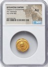 Gold Maurice Tiberius 582-602 Ad Roman Byzantine Empire Av Tremissis Coin Ngc Au