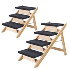 2in1 Pet Ramp Dog Stairs For Bed Sofa Car Steps Ladder Portable Foldable Travel