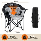 Naizea Heated Camping Chair Padded Patio Lounge Chairs 3 Heat Levels 20  W Seat
