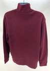 Men Size Xl - Polo Ralph Lauren Pullover Zipper Sweater - Wine Red