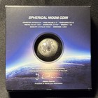 2019  5 Moon Landing Anniversary Barbados 1 Oz Silver Spherical Coin Cib