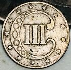 1851 Three Cent Silver Piece Trime 3c Type 1 Ungraded Choice Us Coin Cc25677