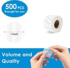 500 Pcs 1 Inch Round Clear Transparent Waterproof Stickers  Self-adhesive Seals