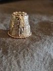 Vintage Copper Native American Indian Thimble Chief Headress Sunburst 