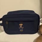 Polo By Ralph Lauren Navy Toiletry Bag With Teddy Bear Motif Dob Kit Nwt