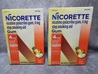 2x Nicorette Fruit Chill Nicotine Gum 4mg - 100 Count New Nib Exp 01 2027 