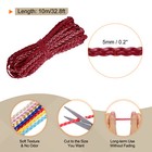 Flat Braided Leather Cord 5mm 10m Wine Red Craft Strip For Jewelry 32 8ft
