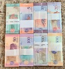 Venezuela 2 To 500 Bolivares Soberanos  New Unc Full Set 8 Bundles  800 Pcs 