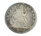 Rare__1863 Civil War Seated Liberty Silver Half Dollar Love Token Cws