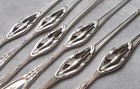 Rare Noble Set 6 Hummergabeln Art Nouveau Crusade Paris Pattern 800er Silver