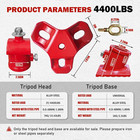 4400 Lbs Tripod Head tripod Base Set tripod Lifting Hoist With 360   Rotation Rin