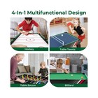 Goplus 4-in-1 Combination Game Table  49   Multi Game With Soccer  Air Hockey   