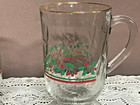 Set Of 2 Vintage Arby s Libbey Holly Berry Irish Coffee Mugs