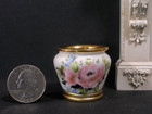 Porcelain Floor Planter   Vase   Urn Set   Dollhouse Miniature   Uk   1 12 Scale
