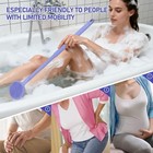 Back Scrubber For Shower   16-24 Inch  Extendable Bath Brush Long Handle For