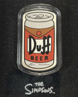 2019-p Tuvalu The Simpsons Duff Beer - 1 Oz Colorized Silver Coin Box Coa  1976 