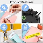 24mm Tz-251 Tze-251 Black On White 1  Label Tape For Brother P-touch 5 Pack Us