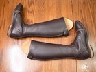 Kingsley  Aspen 2  Tall Field Boots  Brown  Cheetah Top  39 5