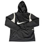 Nike Therma Fit Black White Youth Hoodie Full Zip Athletic Sportswear Size L