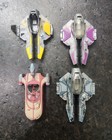Vintage Star Wars Micro Machines Titanium Series Lot Of 39 Diecast Ships
