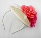Cream Sinamay Base Headband Fascinator Ladies Day Wedding Royal Ascot Uk B22