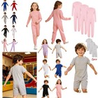 Us 3pcs Kids Special Needs Adaptive Clothing Round Neck Solid Color Jumpsuit