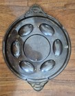 Vintage Passover Seder Plate Copper Green Israel Judaica Wall Art