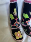 Vintage Indigenous Native Handmade Pow Wow Regalia Child Leggings   Moccasins