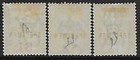 British Honduras Stamps 1891 Sg 63s-65s Specimen Mlh Vf