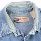 Rare Vintage Big Mac Pearl Snap Western Casual Denim Jean Shirt 80s 90s Blue  