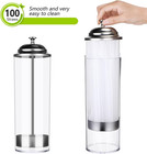 Straw Holder Dispenser And 100 Pcs Straws Plastic Drinking Straw